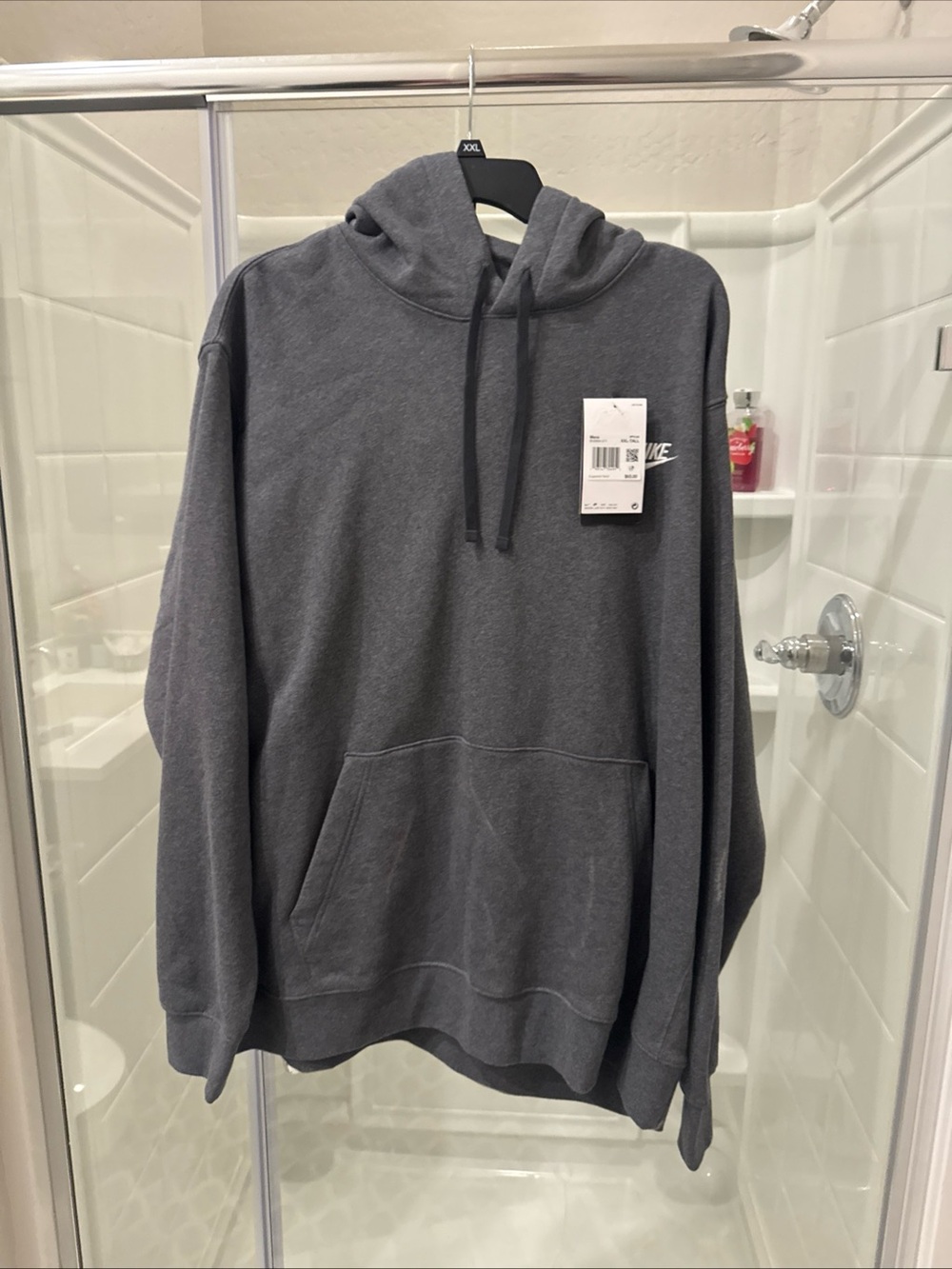 Nike Men's Charcoal Gray Pullover Hoodie